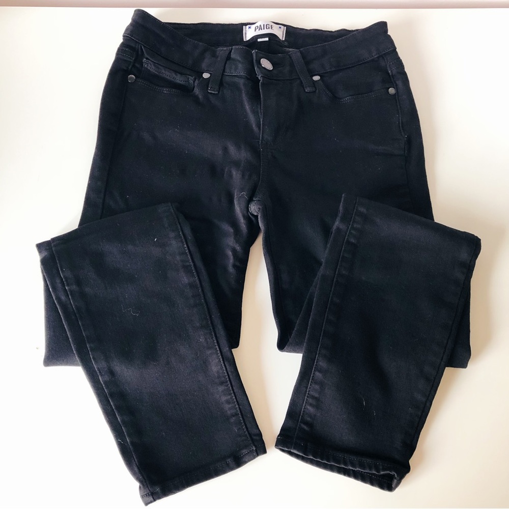 Paige Verdugo Crop black jeans size 25